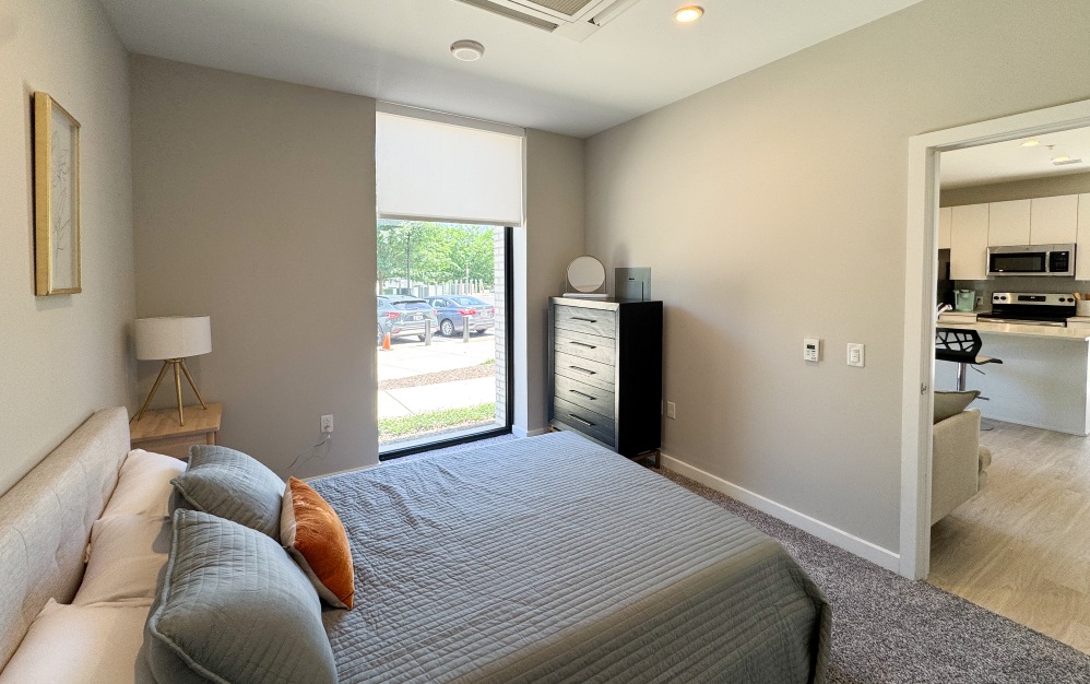 Van Gogh - 2 bedroom floorplan layout with 1 bathroom and 850 square feet (Bedroom 1)